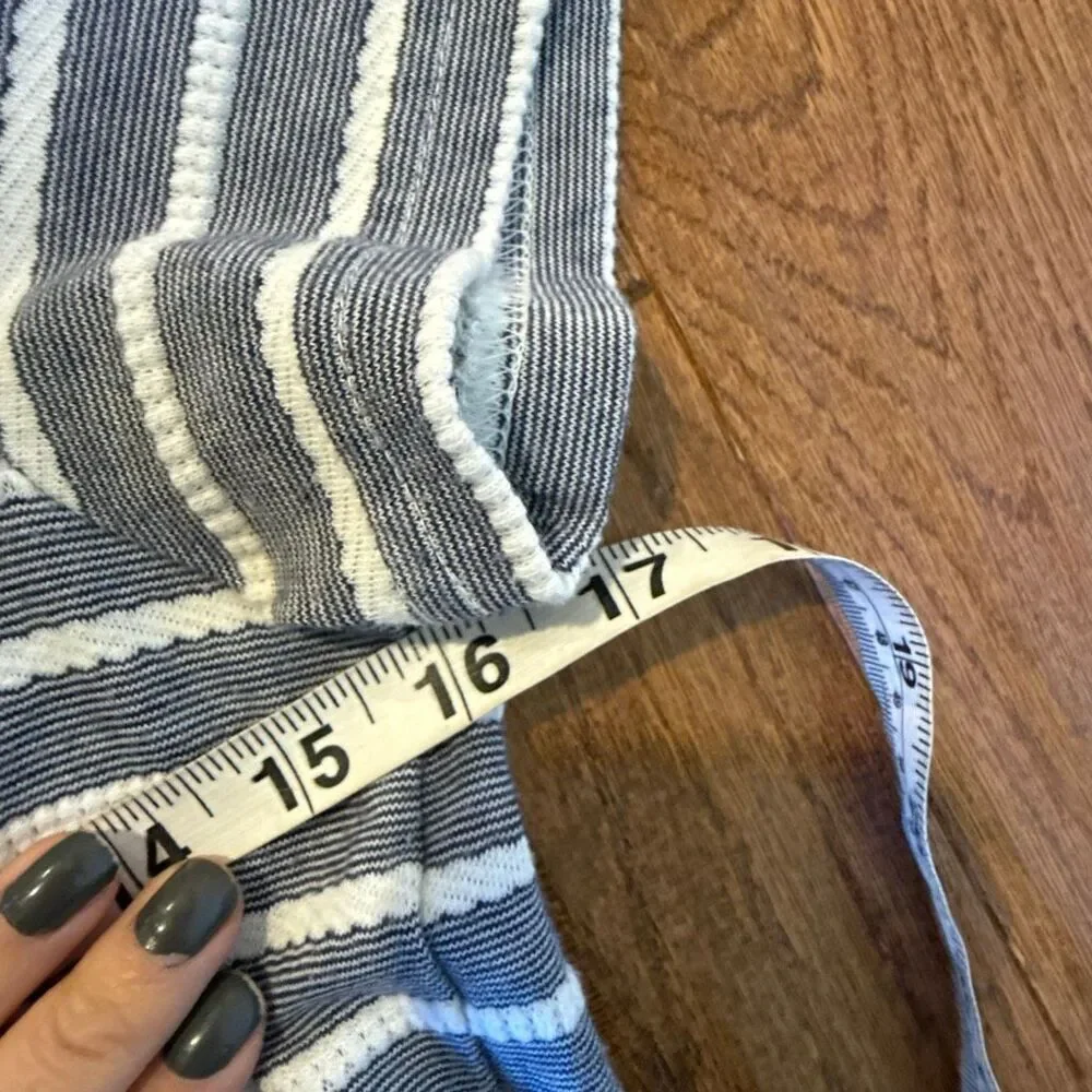 Sail to Sable grey and white striped crewneck shift nautical dress size xs - Picture 9 of 11